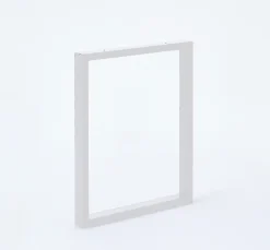 Mottez Pied De Meuble-Pied de table rectangle H. 71 cm métal blanc
