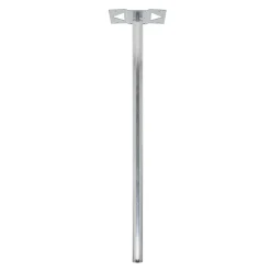 Renz Pied De Boîte Aux Lettres-Pied elliptique Aluminium brut