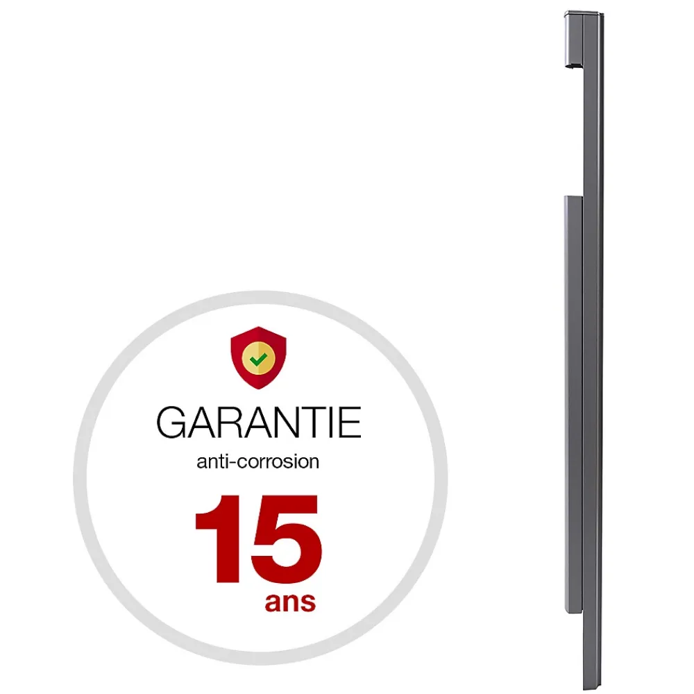 Renz Pied latéral à sceller Gris anthracite mat sablé REN 0206MS