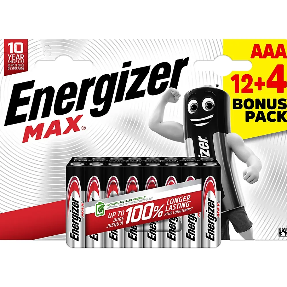 Energizer Pile AAA LR3 Max vendue par 16 pièces