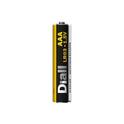 Diall Pile alcaline AAA (LR03) , lot de 4