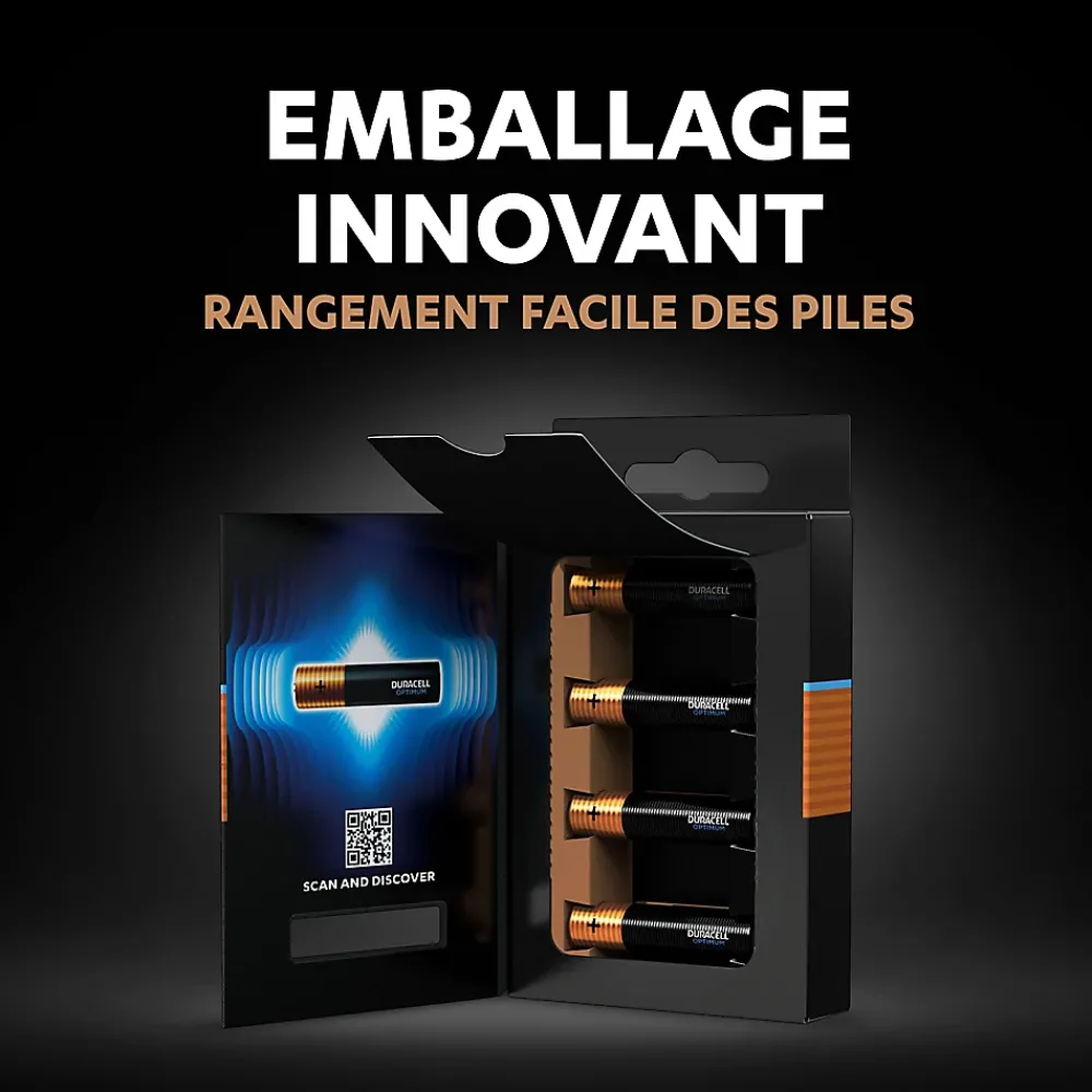 Duracell Pile alcaline AAA (LR03) Optimum, lot de 8