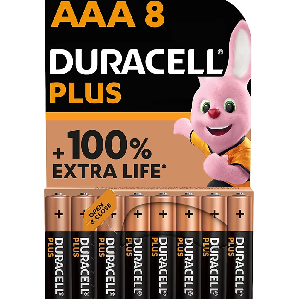 Duracell Pile Aaa-Pile alcaline AAA (LR03) Plus, lot de 8