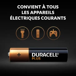 Duracell Pile alcaline AAA (LR03) Plus, lot de 6