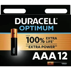 Duracell Pile Aaa|Pile Lr03-Pile alcaline AAA (LR03) Optimum, lot de 12