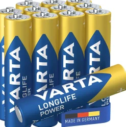 Varta Pile alcaline AAA (LR03) Long-life Power, lot de 12