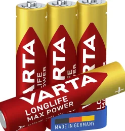 Varta Pile alcaline AAA (LR03) Long-life Max Power, lot de 4
