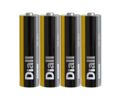 Diall Pile alcaline AA (LR6) , lot de 4