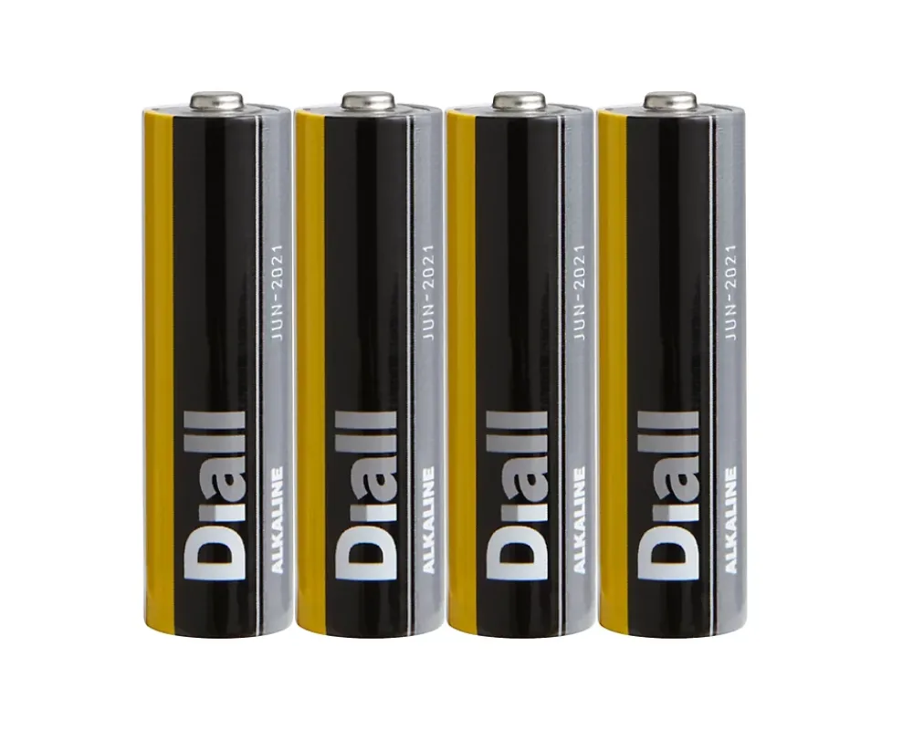 Diall Pile alcaline AA (LR6) , lot de 4