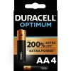 Duracell Pile Aa-Pile alcaline AA (LR6) Optimum, lot de 4