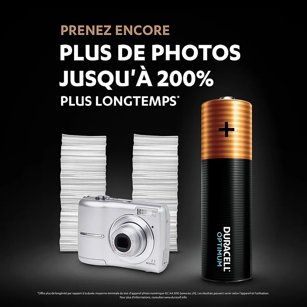 Duracell Pile Aa-Pile alcaline AA (LR6) Optimum, lot de 8