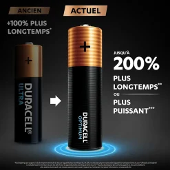 Duracell Pile alcaline AA (LR6) Optimum, lot de 6