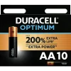 Duracell Pile alcaline AA (LR6) Optimum, lot de 10