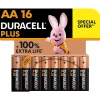 Duracell Pile Aa|Pile Lr6-Pile alcaline AA (LR6) Plus, lot de 16