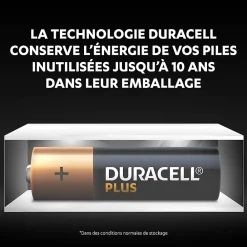 Duracell Pile alcaline AA (LR6) Plus, lot de 6