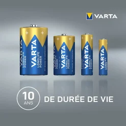 Varta Pile alcaline AA (LR6) Long-life Power, lot de 12