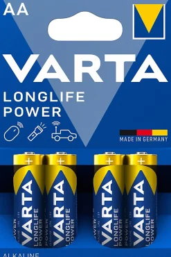 Varta Pile Aa|Pile Lr6-Pile alcaline AA (LR6) Long-life Power, lot de 4