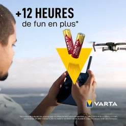 Varta Pile alcaline AA (LR6) Long-life Max Power, lot de 8