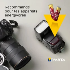 Varta Pile alcaline AA (LR6) Long-life Max Power, lot de 8