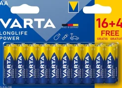 Varta Pile alcaline AA (LR6) Long-life Power, lot de 20