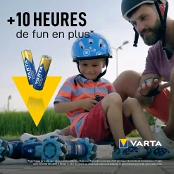Varta Pile Aa|Pile Alcaline-Pile alcaline AA (LR6) Long-life Power, lot de 2