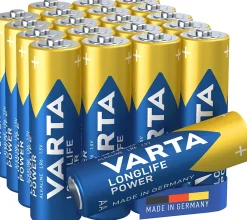 Varta Pile Aa|Pile Alcaline-Pile alcaline AA (LR6) Long-life Power, lot de 2