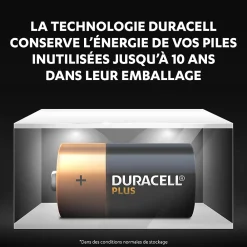 Duracell Pile C|Pile Alcaline-Pile alcaline C (LR14) Plus, lot de 2