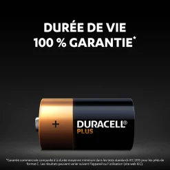 Duracell Pile C|Pile Alcaline-Pile alcaline C (LR14) Plus, lot de 2
