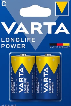 Varta Pile C-Pile alcaline C (LR14) Long-life Max Power C, lot de 2