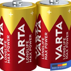 Varta Pile D|Pile Alcaline-Pile alcaline D (LR20) Long-life Max Power D, lot de 2