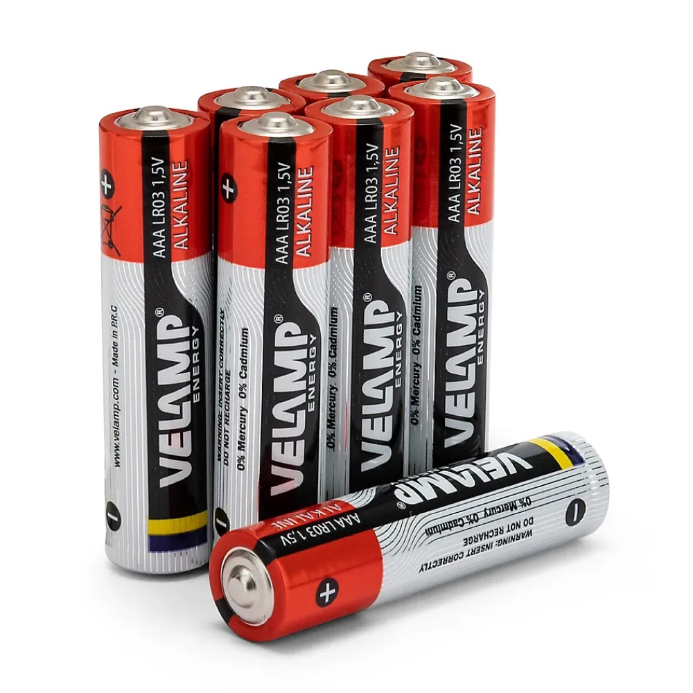Velamp Pile alcaline MINI STILO LR03 AAA 1.5V - Blister de 8