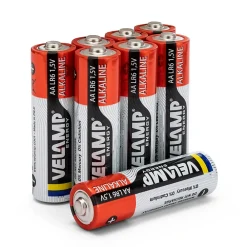 Velamp Pile Aa-Pile alcaline STILO LR6 AA 1,5V - Blister de 8