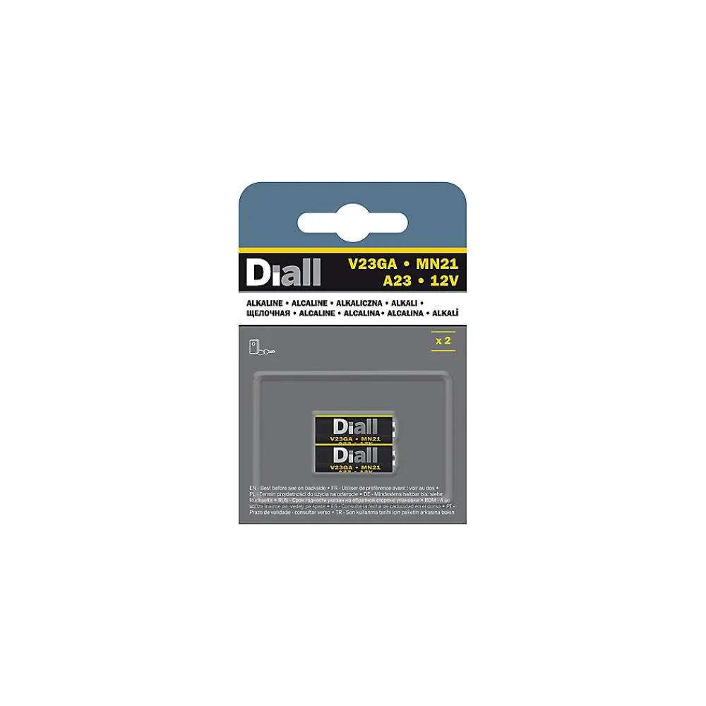 Diall Pile Alcaline-Pile alcaline V23GA vendue par 2