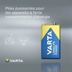 Varta Pile Alcaline-Pile alcaline 9V (PP3) Long-life Power
