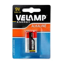Velamp Pile alcaline 9V type 6LR61 (transistor)