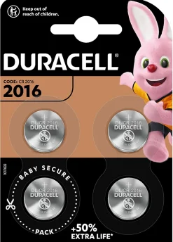 Duracell Pile Cr2016|Pile Lithium-Pile au lithium CR2016 , lot de 4
