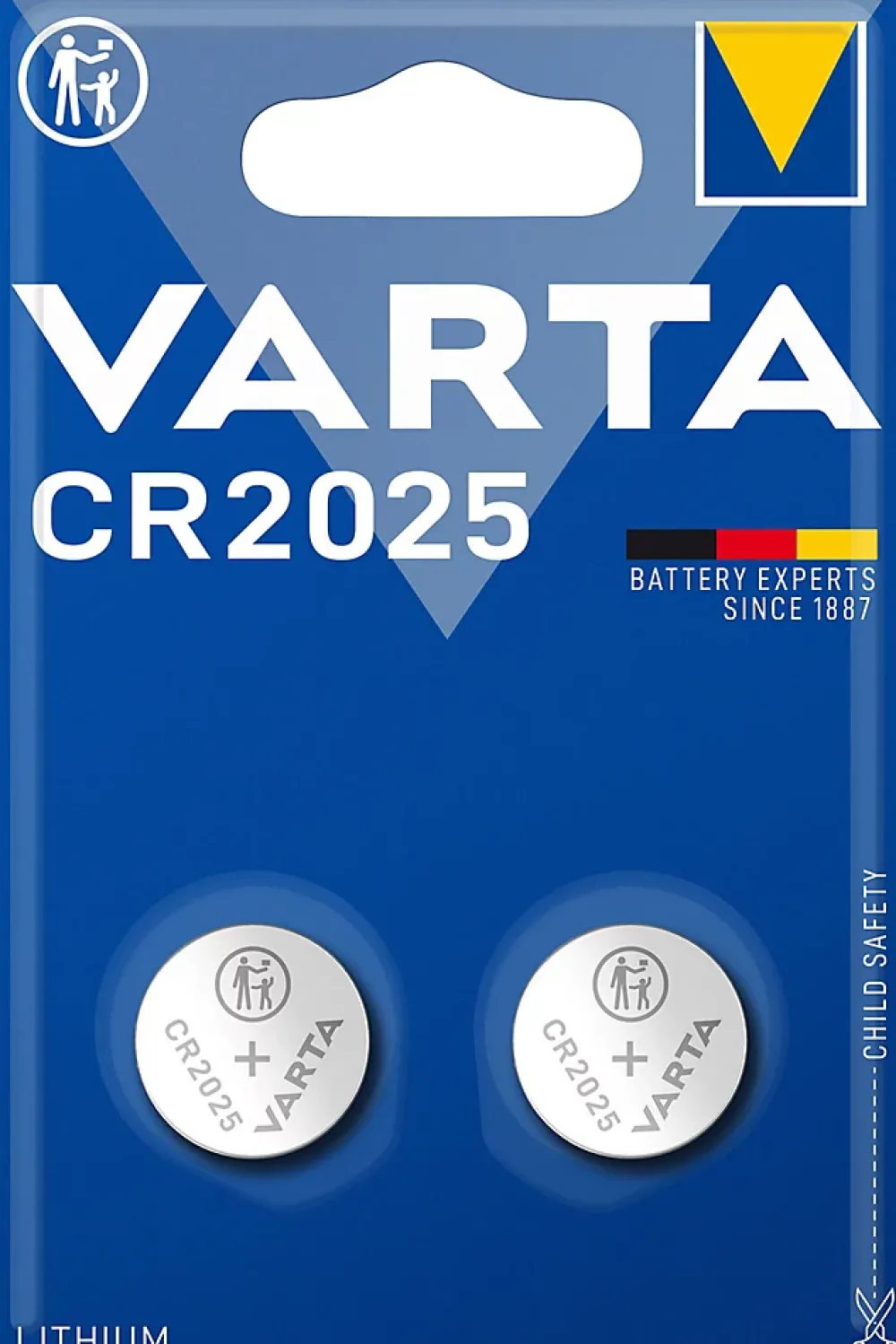 Varta Pile au lithium CR2025 , lot de 2
