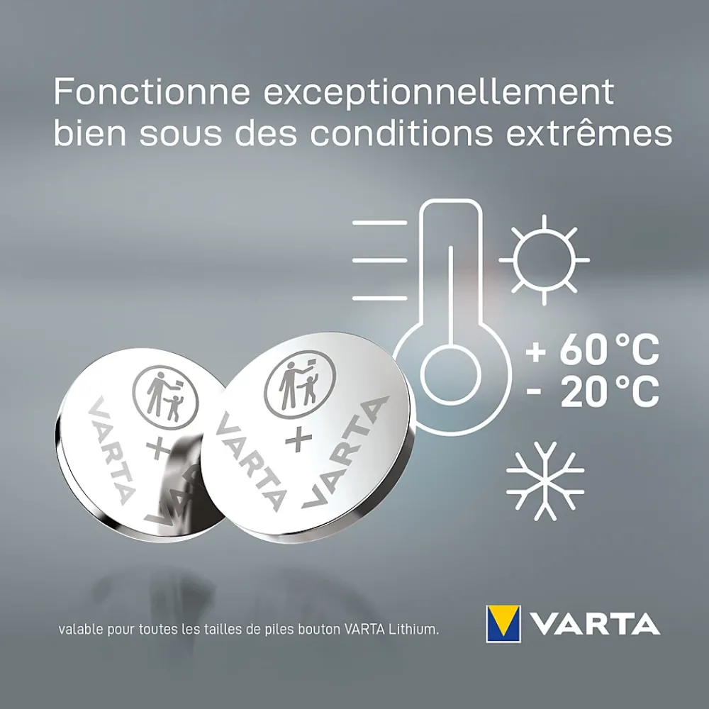Varta Pile Cr2025|Pile Lithium-Pile au lithium CR2025 , lot de 5
