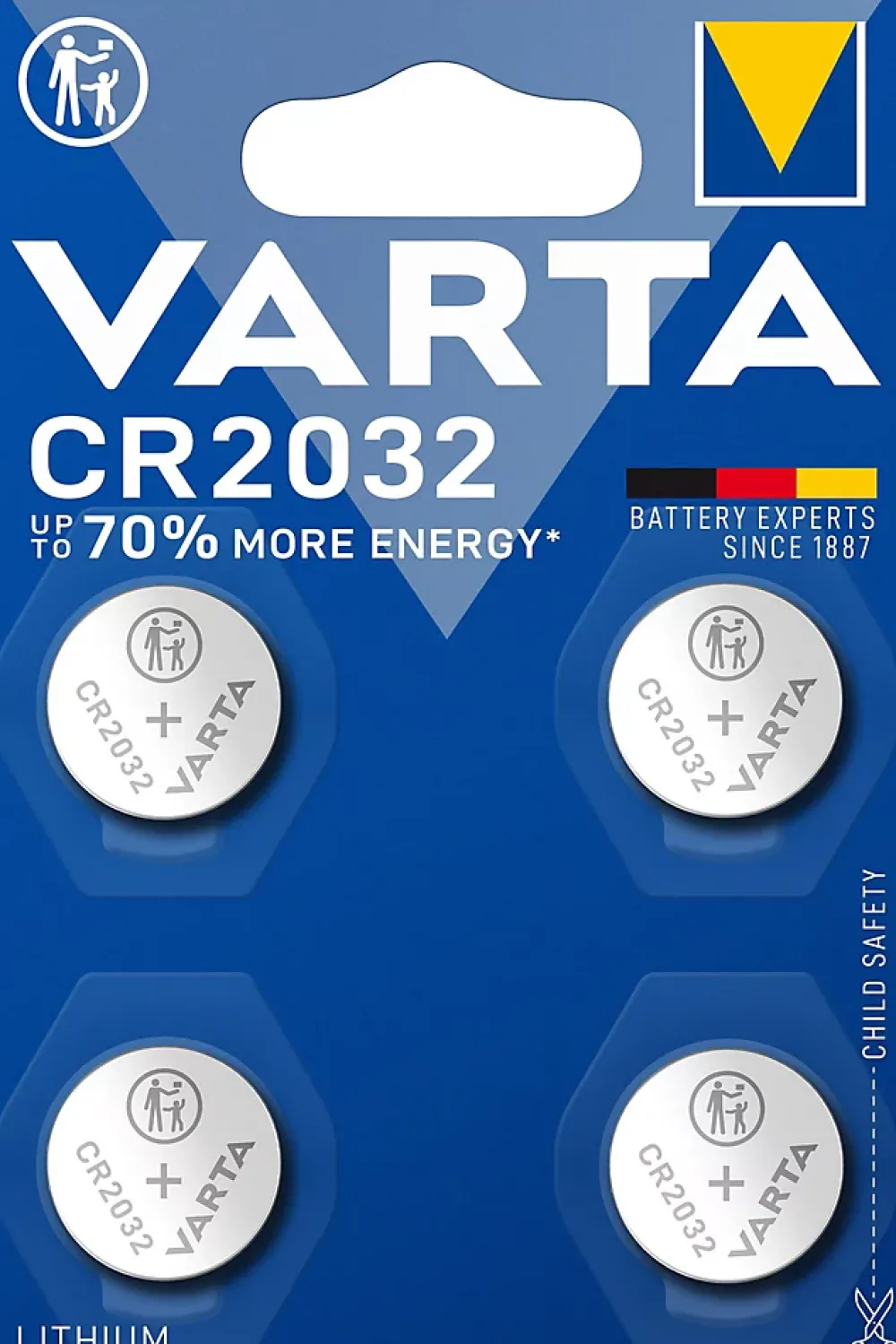 Varta Pile Cr2032|Pile Lithium-Pile au lithium CR2032 , lot de 4