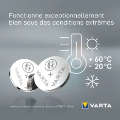 Varta Pile au lithium CR2032 , lot de 5