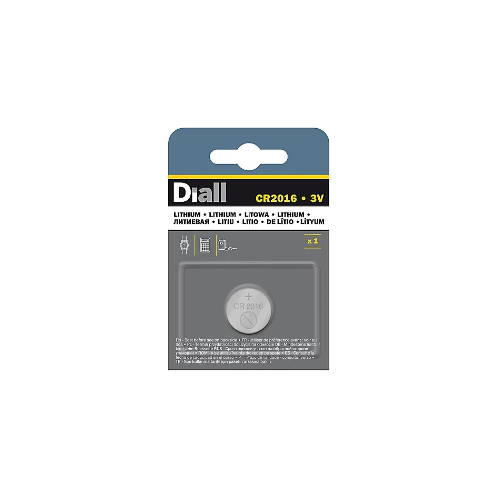 Diall Pile au lithium CR2016 3V , lot de 1