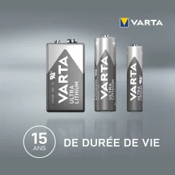Varta Pile Lithium-Pile au lithium 9V (PP3) , lot de 1