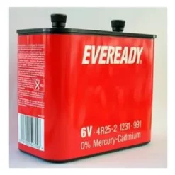Energizer Pile Saline-Pile Carbone Zinc 6V avec bornes vissées