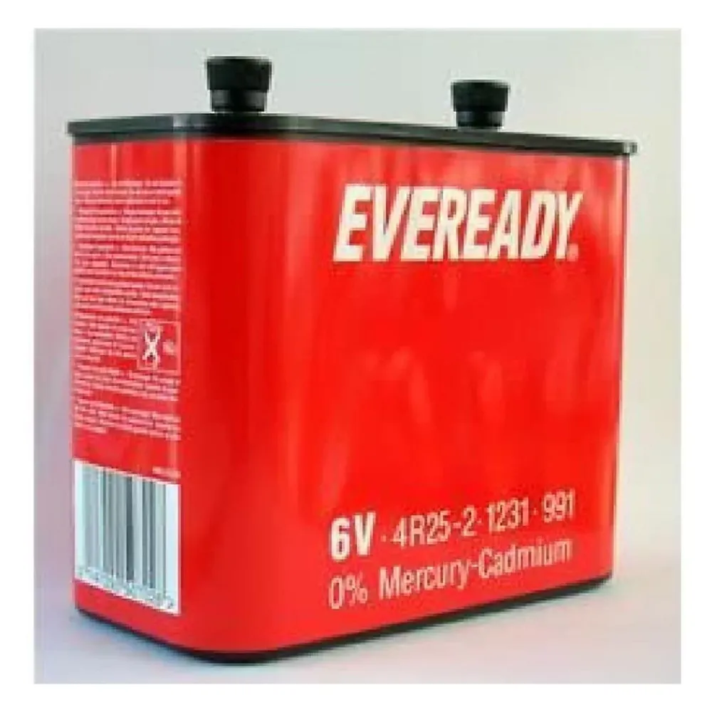 Energizer Pile Saline-Pile Carbone Zinc 6V avec bornes vissées