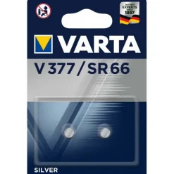 Varta Pile Alcaline-Pile de montre V377 SR66, pack de 2