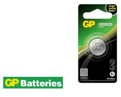 GP Pile lithium CR2025 - 3V / Pile bouton : CR123A, CR2032, CR2025