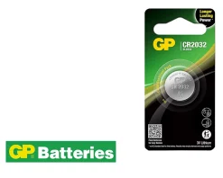 GP Pile lithium CR2032 - 3V / Pile bouton : CR123A, CR2032, CR2025
