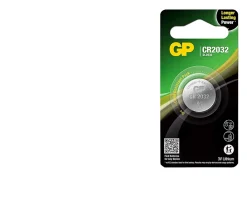 GP Pile lithium CR2032 - 3V / Pile bouton : CR123A, CR2032, CR2025