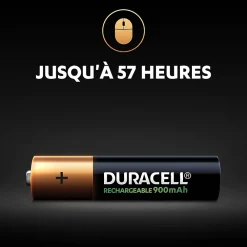 Duracell Pile Lr03|Pile Aaa-Pile rechargeable AAA (LR03) 900Mah, lot de 4