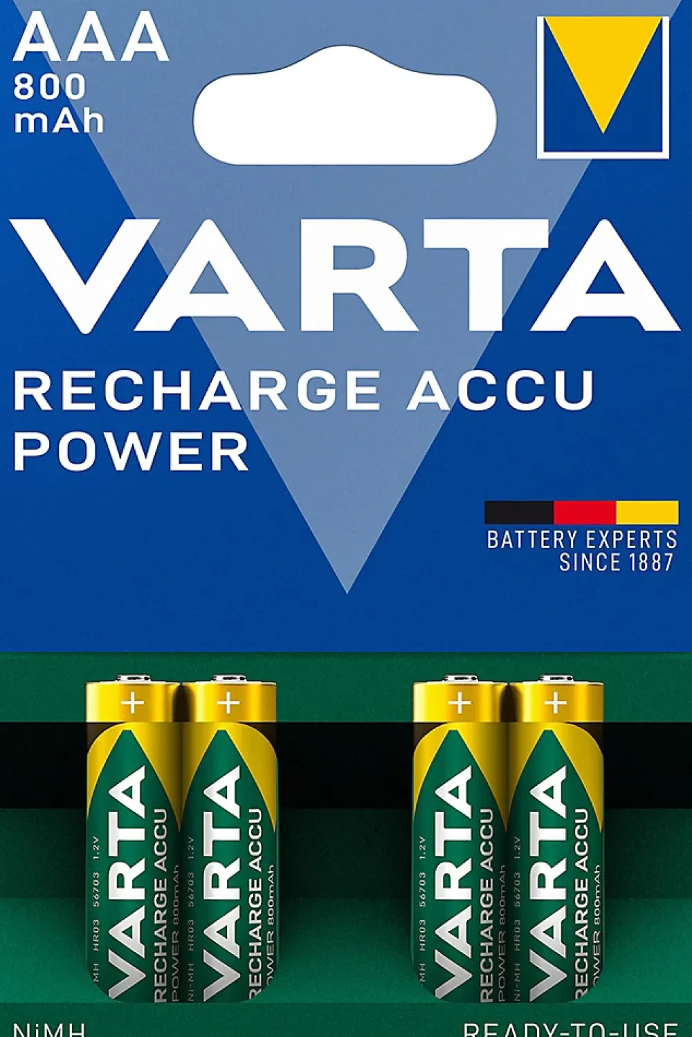 Varta Pile Aaa|Pile Rechargeable-Pile rechargeable Ni-MH AAA (LR03) , lot de 4